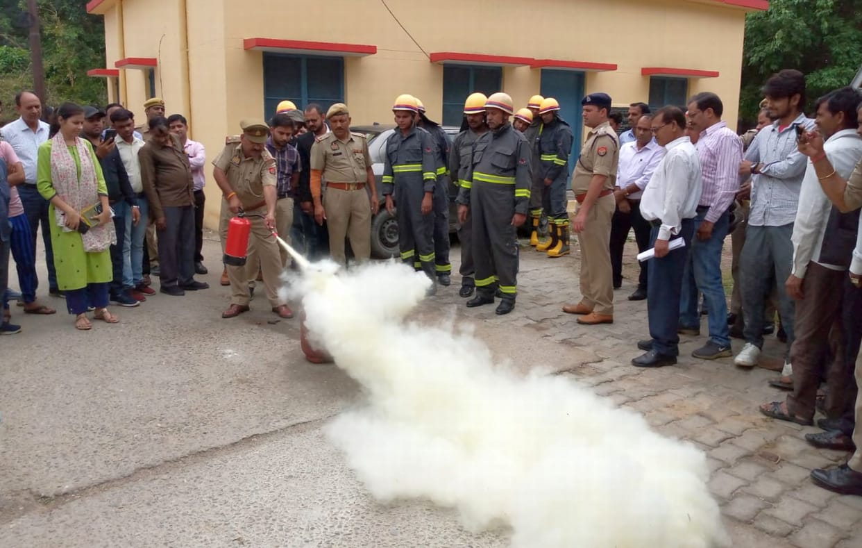 Mockdrill for fire prevention in Collectorate