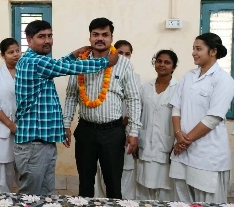 Welcomed the state president of the Nurses Federation