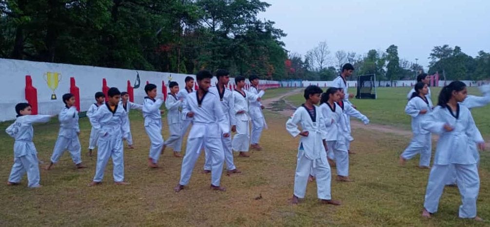 Stamina shown in Taekwondo belt competition
