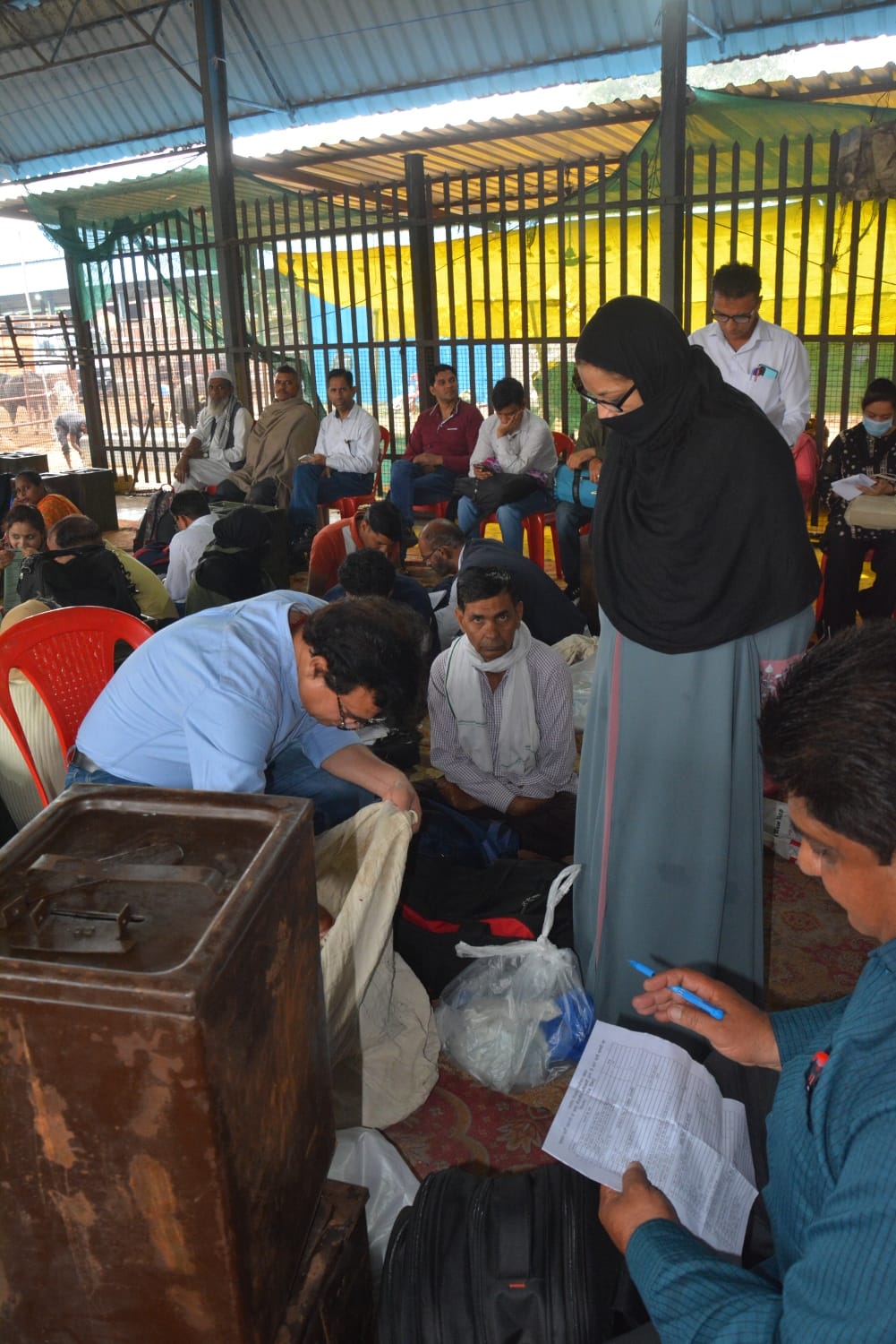 Voting in ten bodies today, polling parties reached the booths