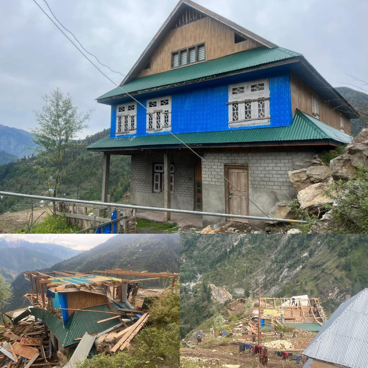 The house of terrorist Arif, accused of Narwal and Katra blasts, was demolished