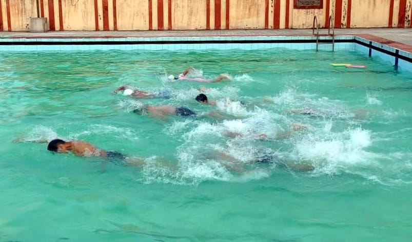 Players improving their talent at Nehru Sports Stadium