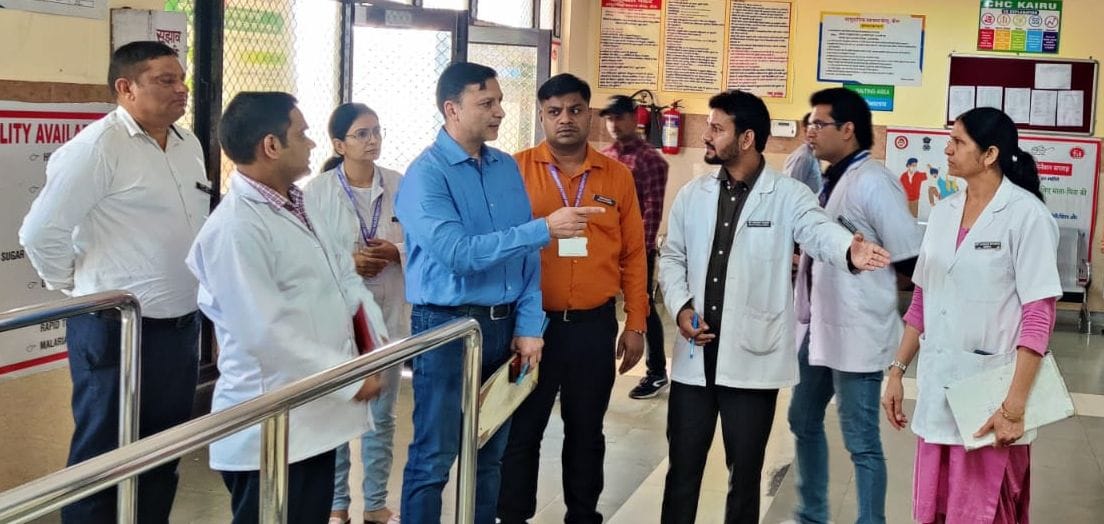 The team of the Director General of Health visited for two days and checked the health services
