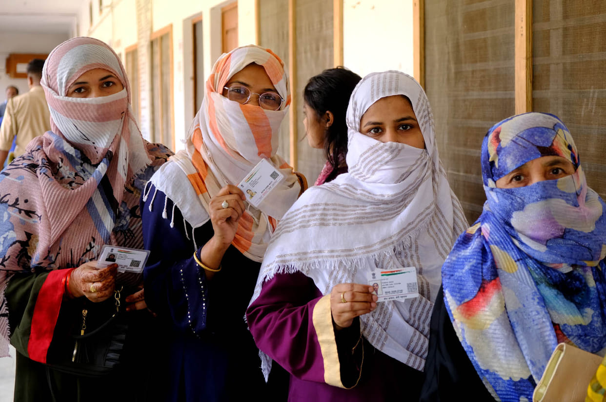 Women showed enthusiasm in Muslim dominated localities