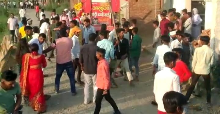 Rural youths molested the women who came in the procession