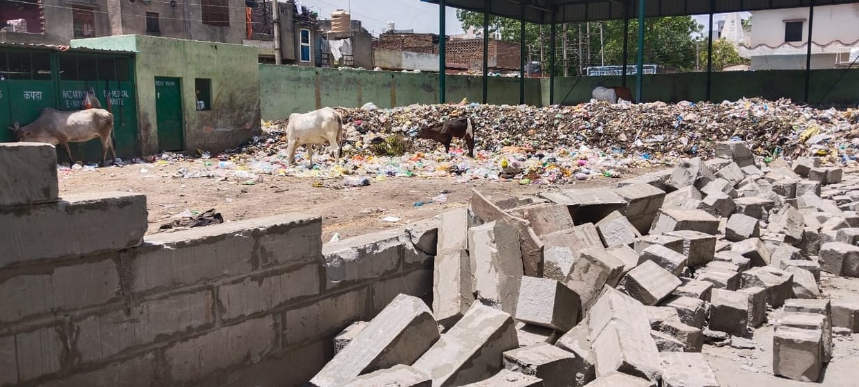 wall of mrf center collapsed within year was constructed with 45 lakh rupees