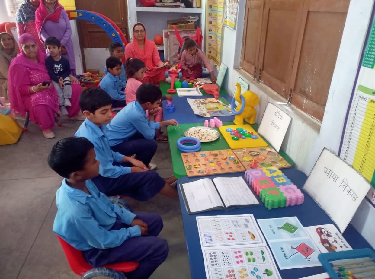 In government play schools, 1488 students are taking alphabet knowledge in sports