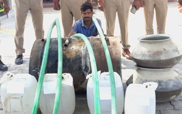 One arrested for making raw liquor in Majha area
