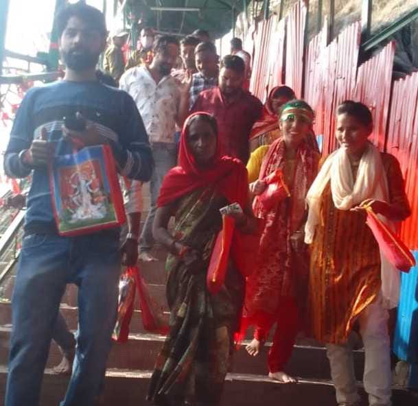 Devotees reached to Poornagiri dham.