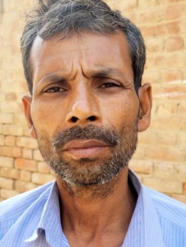 Barren land made pond for pouring soil, dam cut
