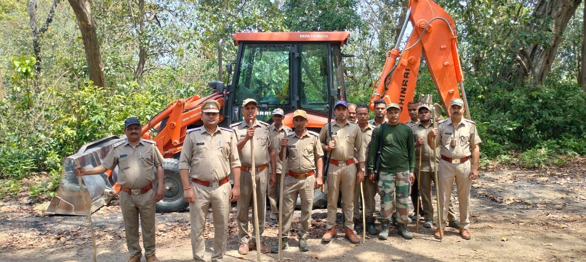 Encroachment removed from forests of Corbett Tiger Reserve