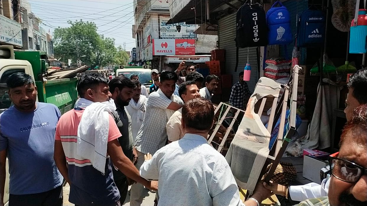 Uproar over removal of encroachment in Hans Market