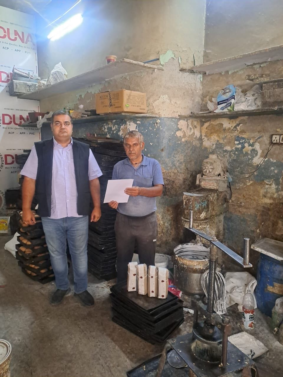 Food Safety Department team raided the bakery, sent samples for investigation