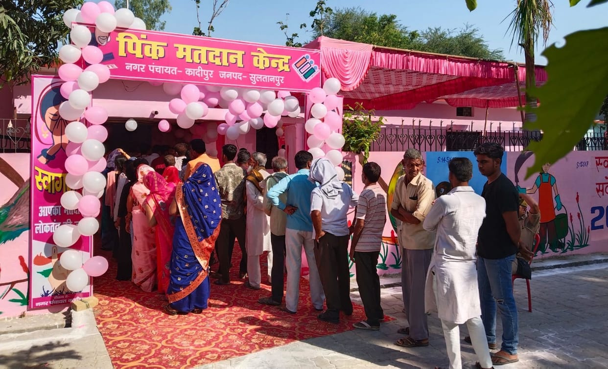 Enthusiasm was shown among the voters