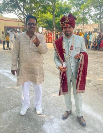 The bride said - will not go to her in-laws house without voting, the groom also performed national religion