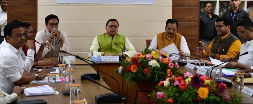 cm dhami, pushkar singh dhami, meeting