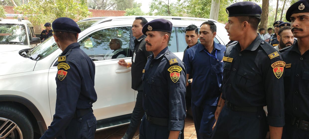 Protesters reached near CM in public dialogue amid tight security