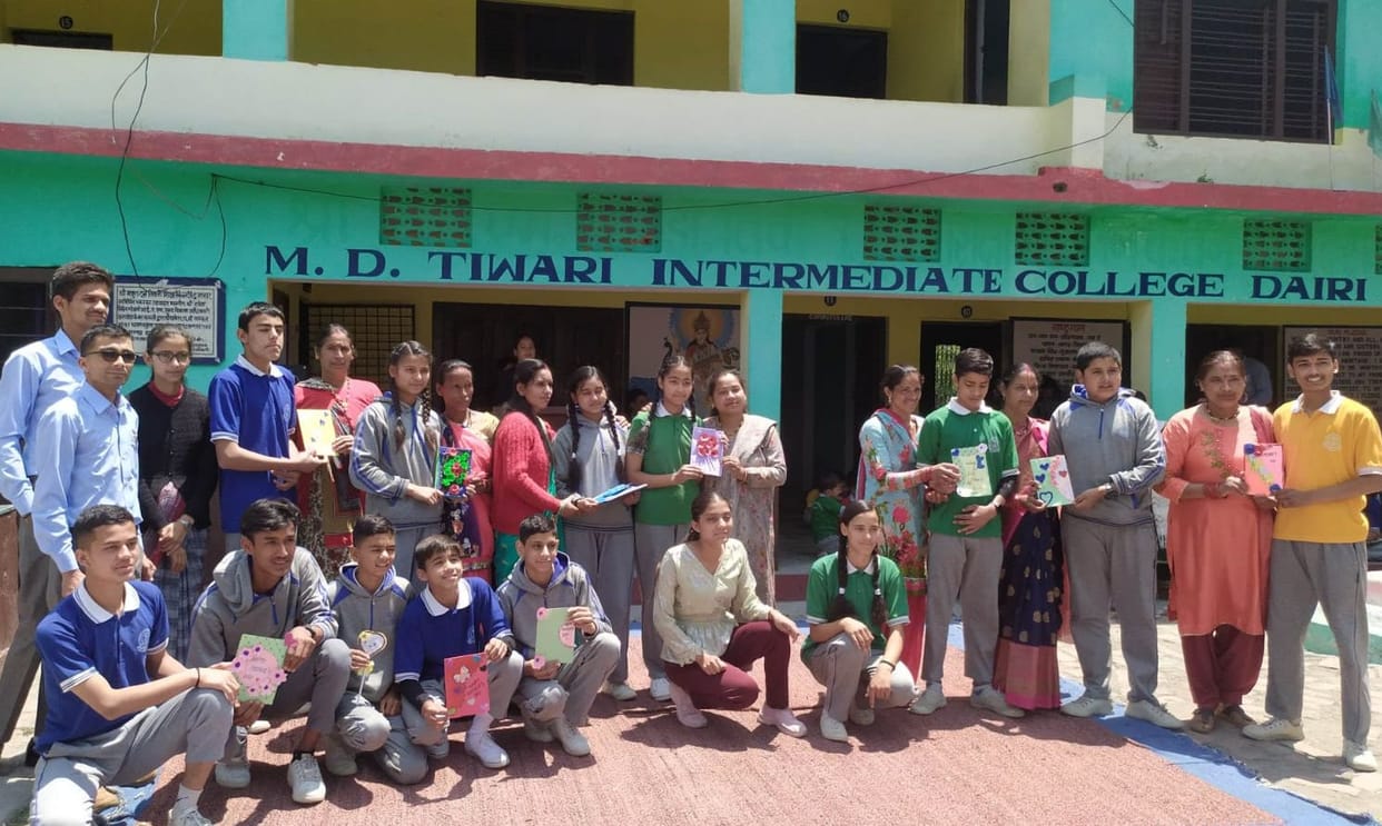 Programs on Mother's Day in MD Tiwari Inter College