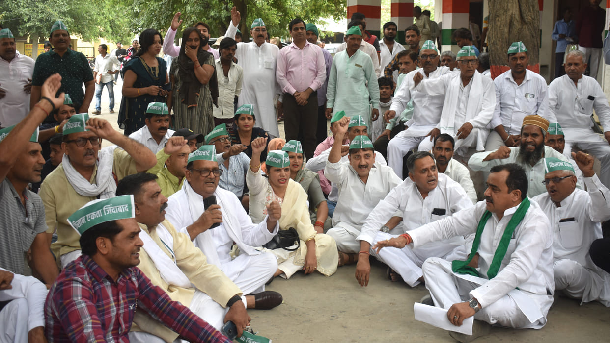 RLD-BKU protest in support of wrestlers