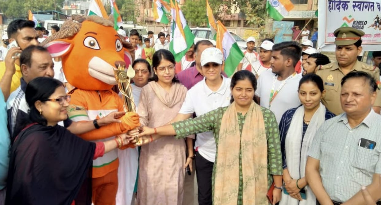 Warm welcome to the torch rally