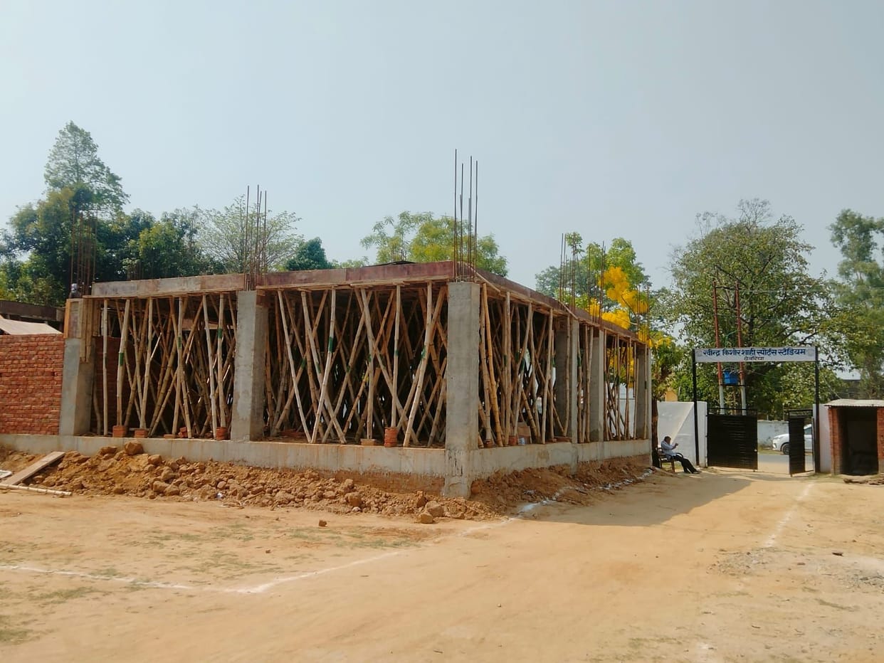 hostel construction in progress