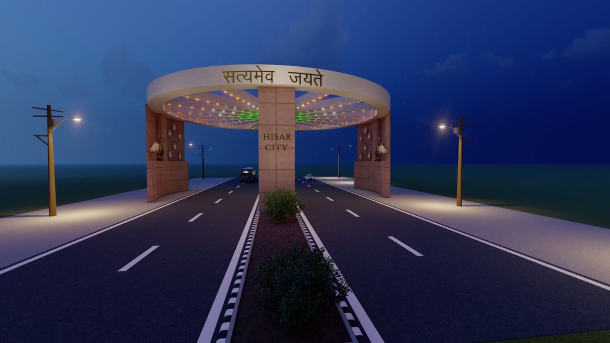 Seven entry gates will be built in the city, Ashok Chakra gate will enhance the beauty of Delhi Road