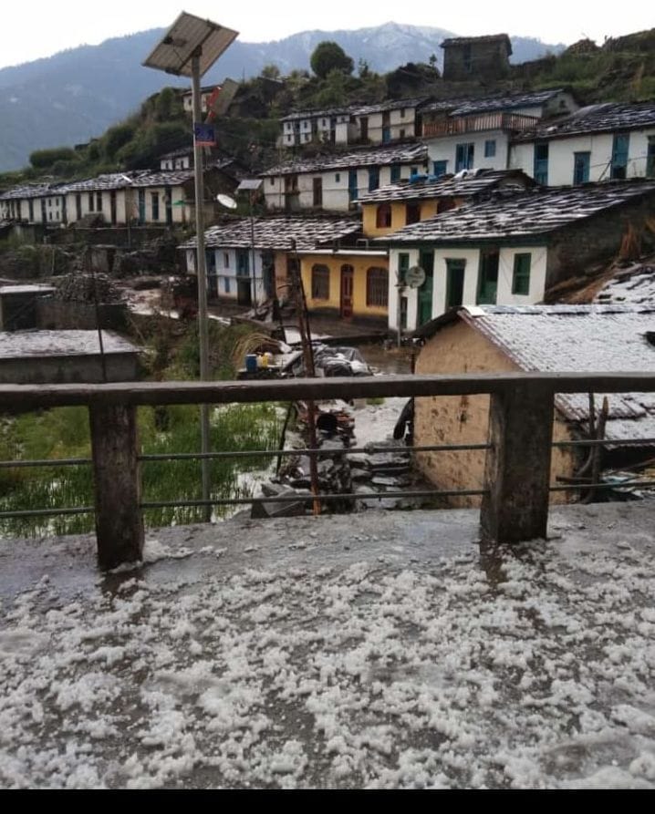 Rain And Hailstone in Kapkot