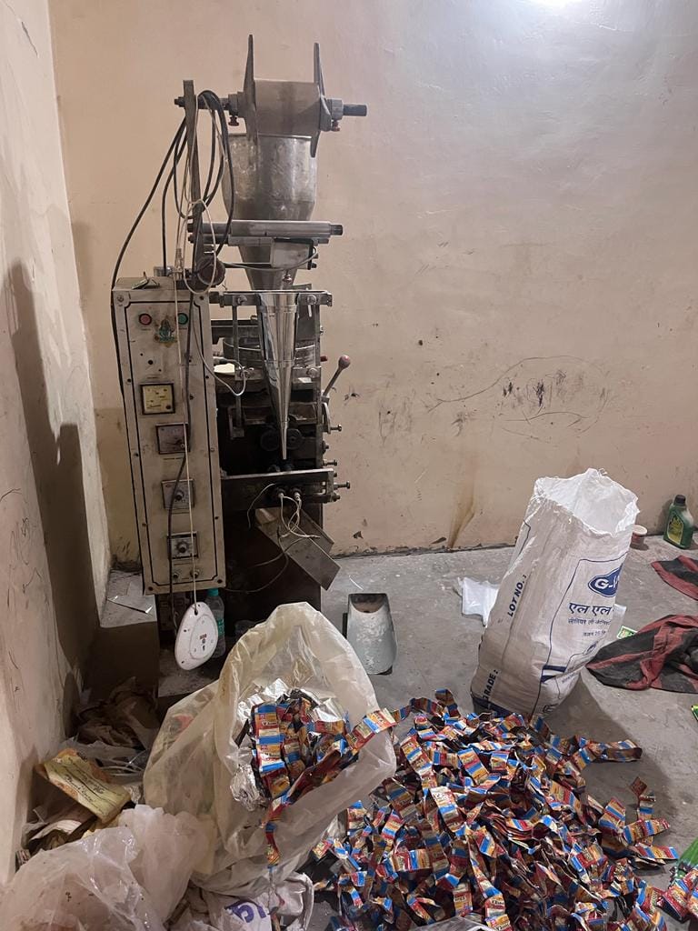 Police busted fake gutkha factory