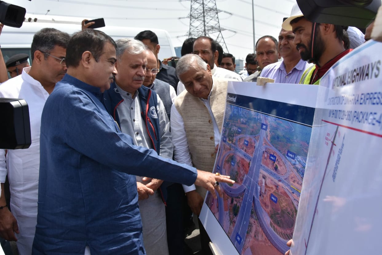 International level landscape made on clover leaf of Dwarka Expressway