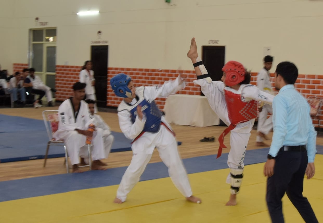 Players showed strength in kabaddi, volleyball and taekwondo