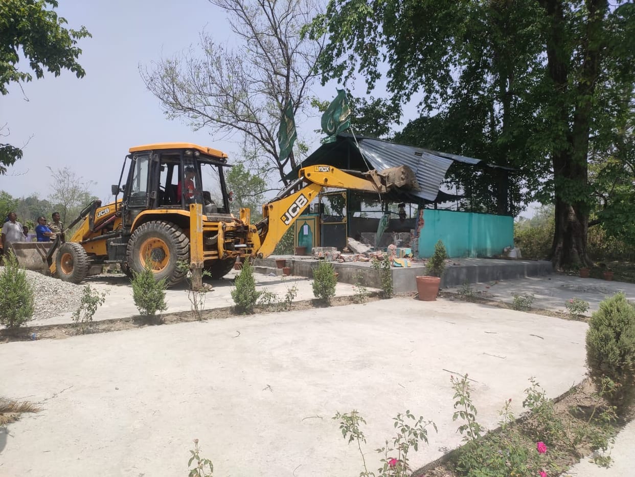 Religious place built on government land demolished