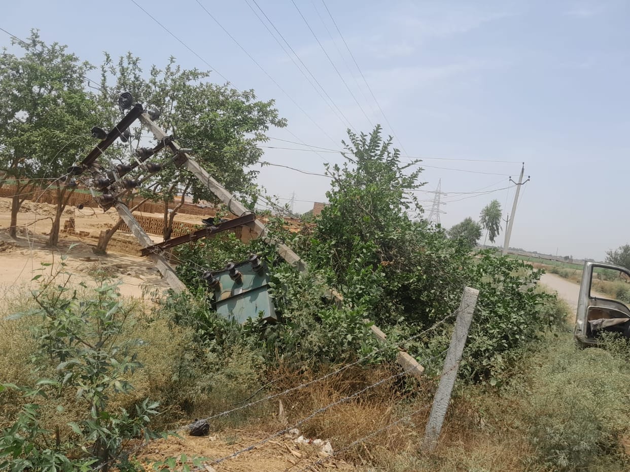 Malfunction in 33 KV line due to storm, electricity stalled