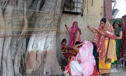 Married women worshiped Vat Savitri for the long life of their husbands.