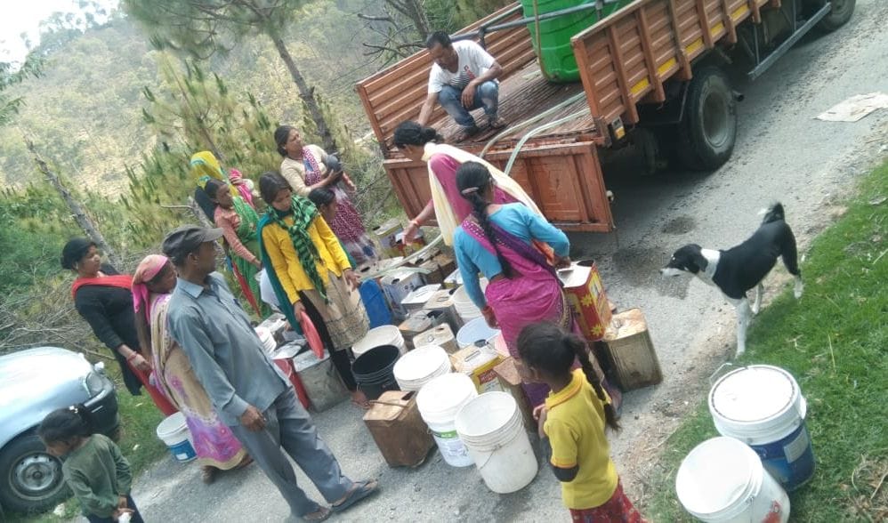 Less Water Supply in Almora