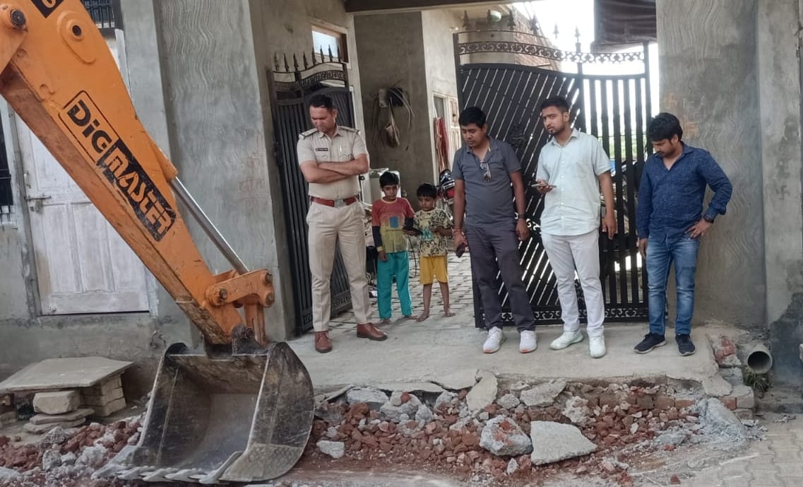 Corporation's team removed the encroachment