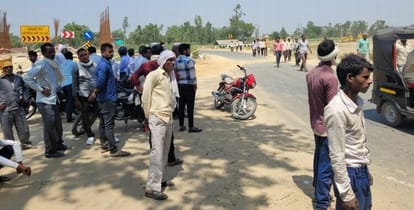 Uproar over keeping the dead body of a laborer on the Ganga Expressway