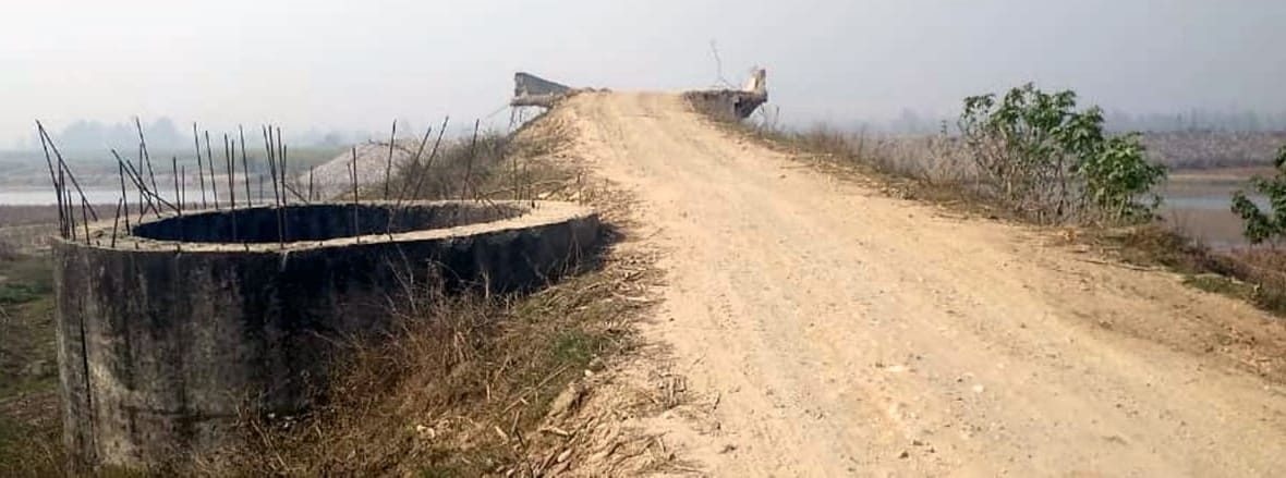A decade has passed, the construction of Kho river bridge is not completed