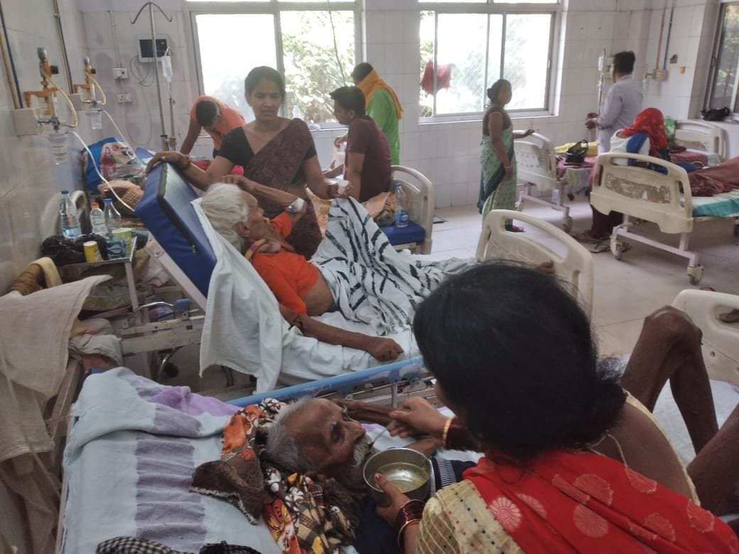 Patients increased with heat, less beds