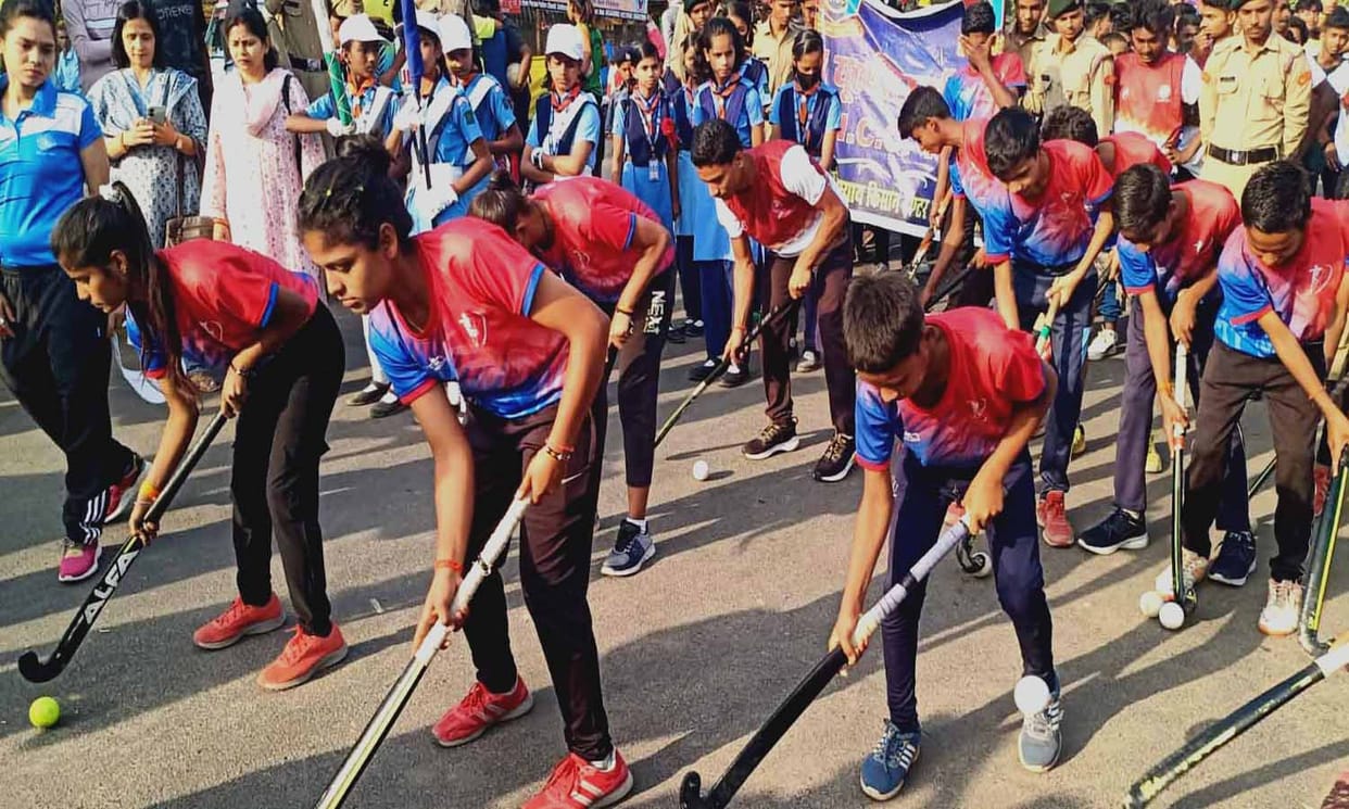 Khelo India Games torch rally taken out in the city