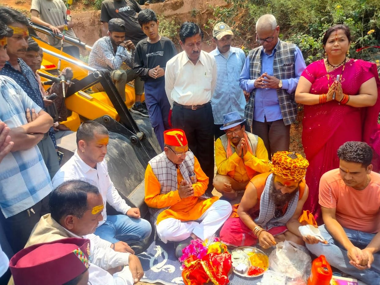 Pavadhar, Naini, Jageshwar via Seraghat road construction foundation stone laid