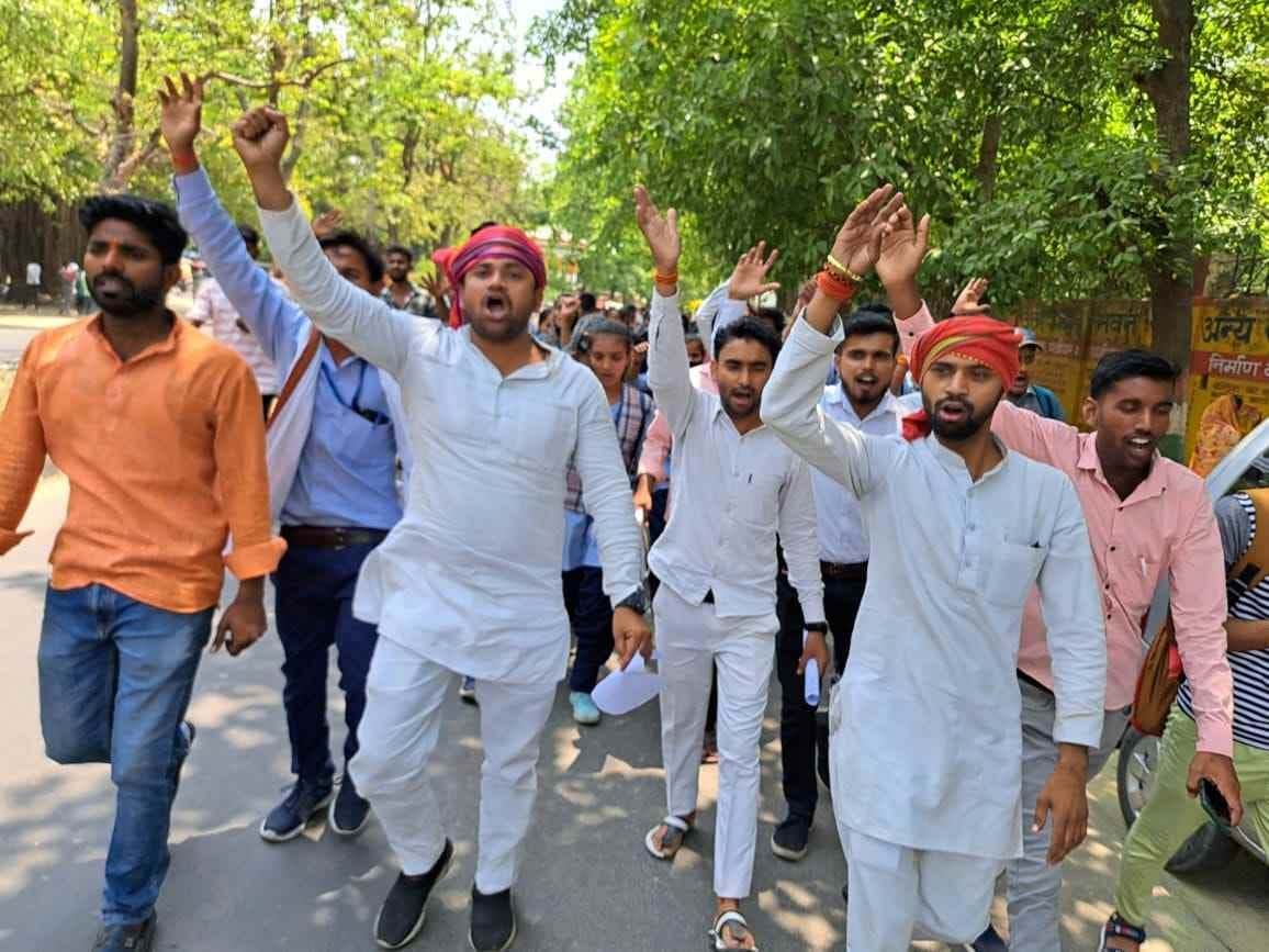 students protested