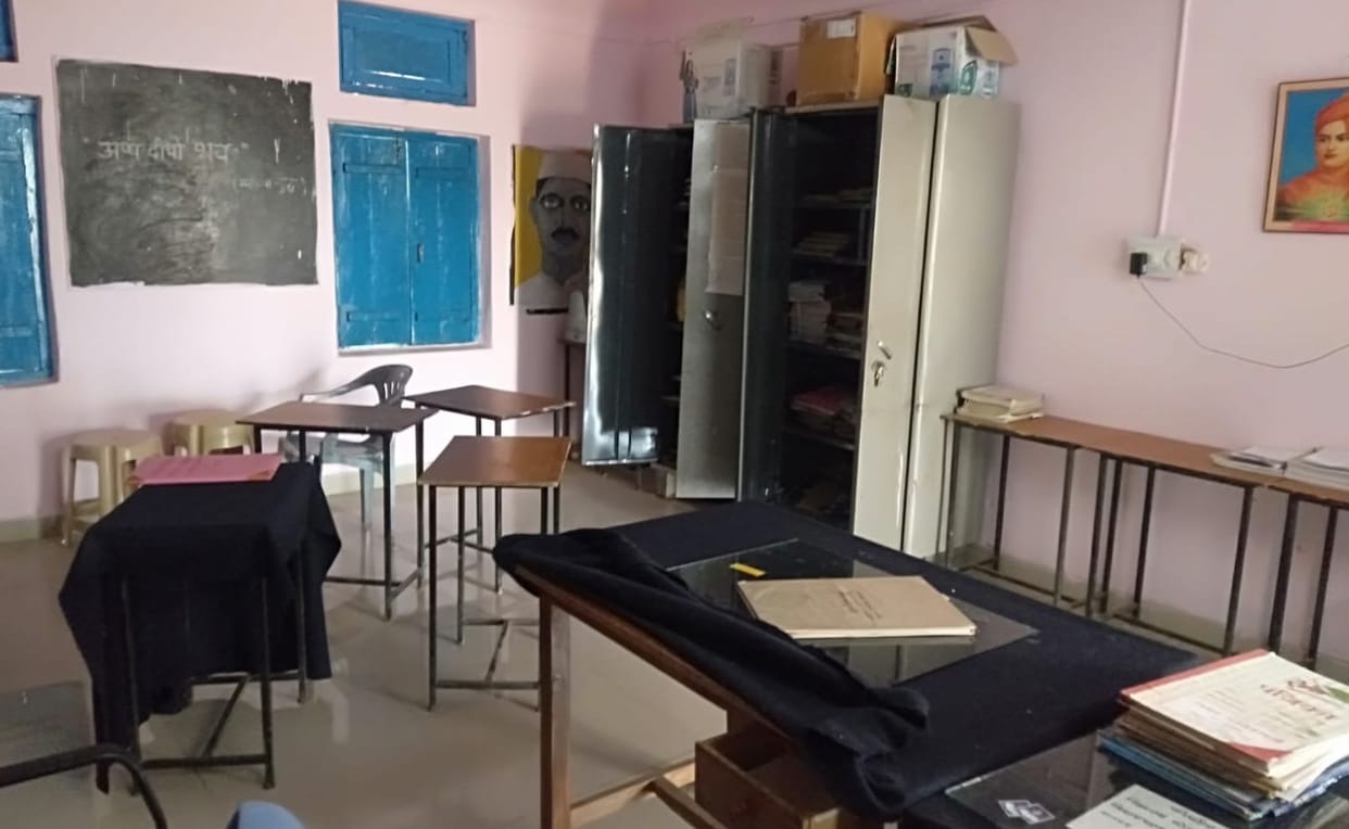 Chaotic elements broke the locks of the school office room