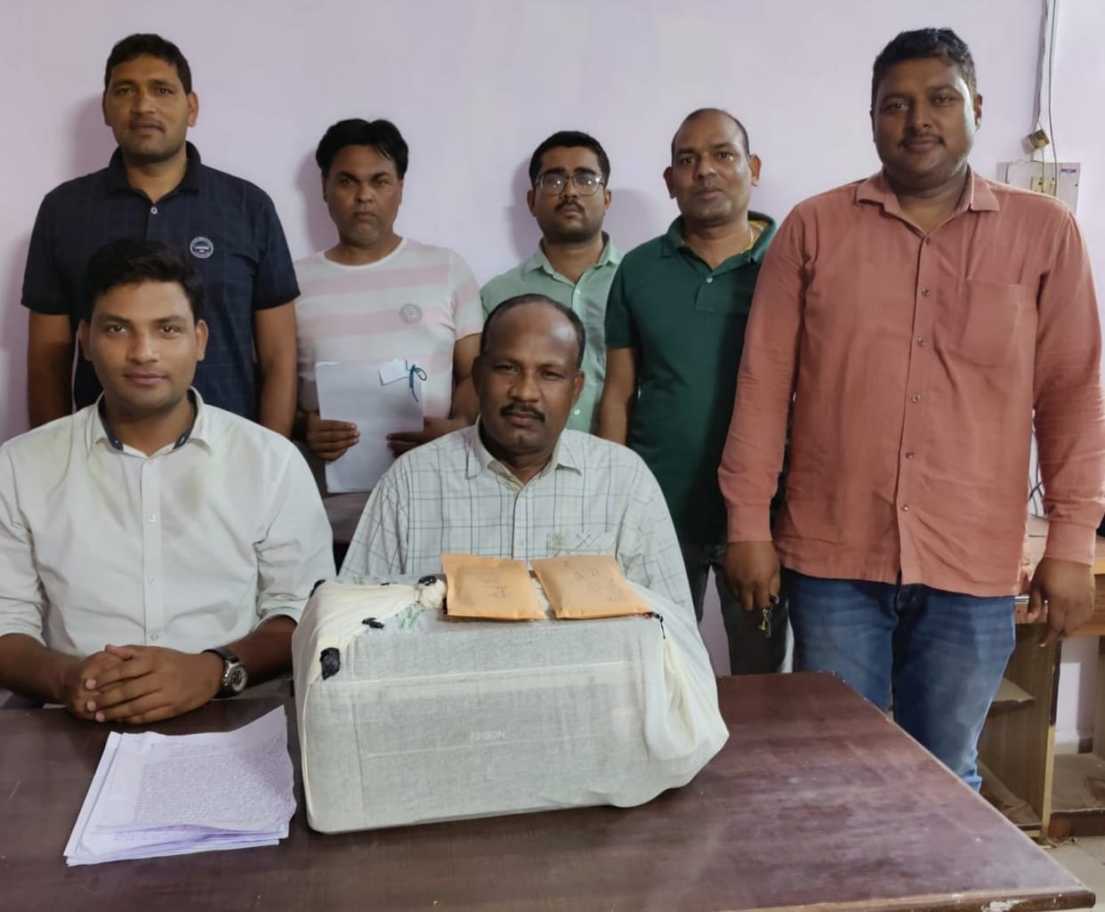 Vigilance team raided two computer shops in Madanpur