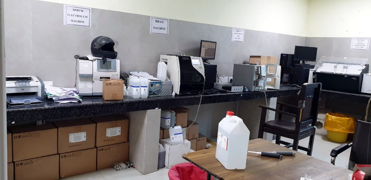 Not a single investigation could be done in the district hospital