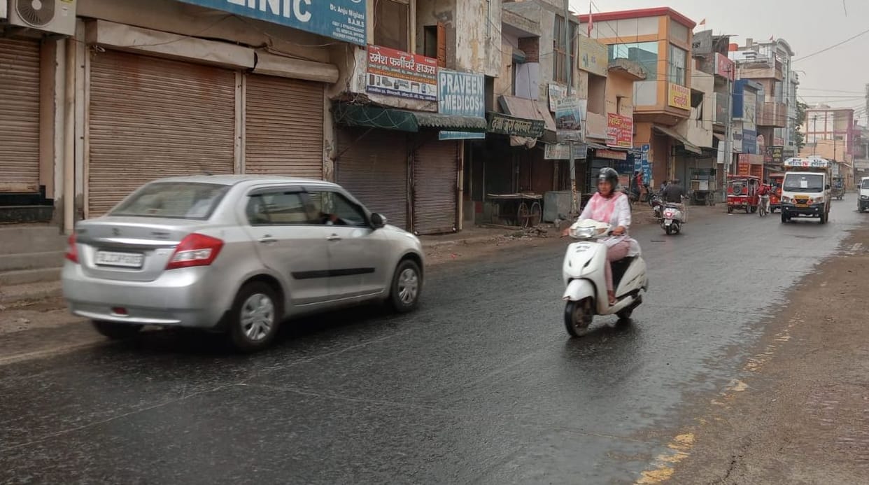 Temperature dropped by 10 degree Celsius due to overnight rain