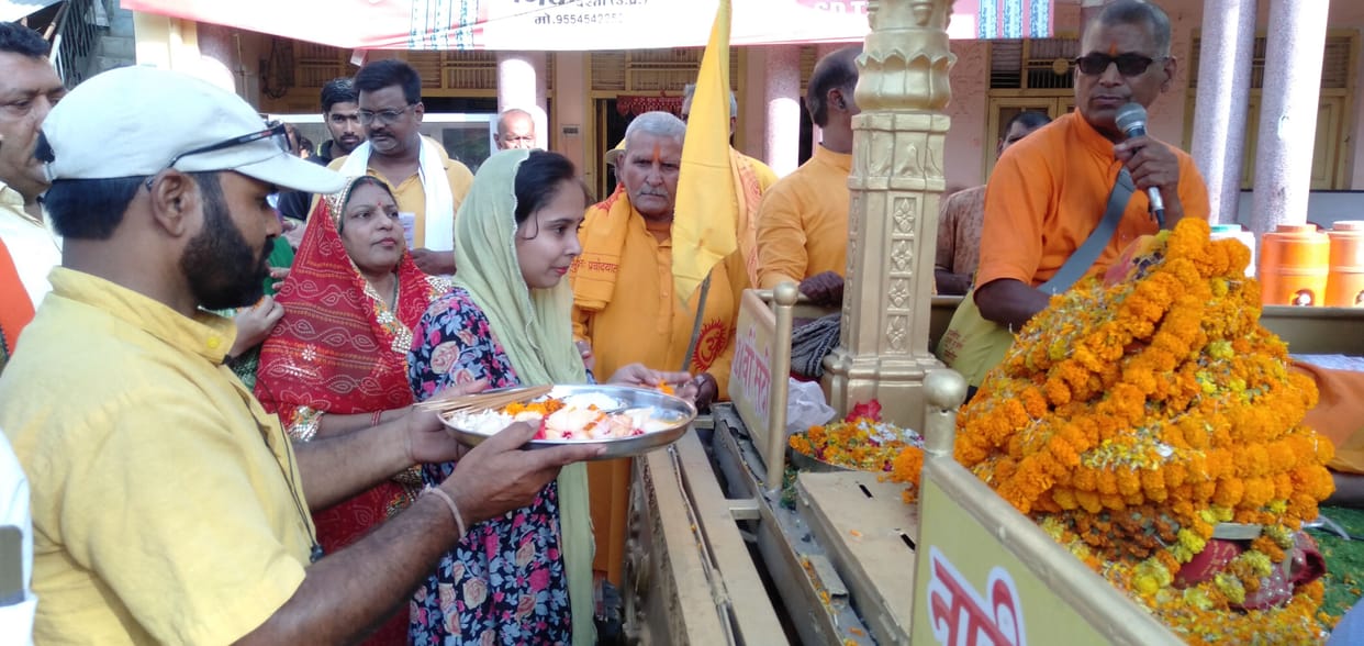 Shakti Kalash Yatra reached different areas of the district