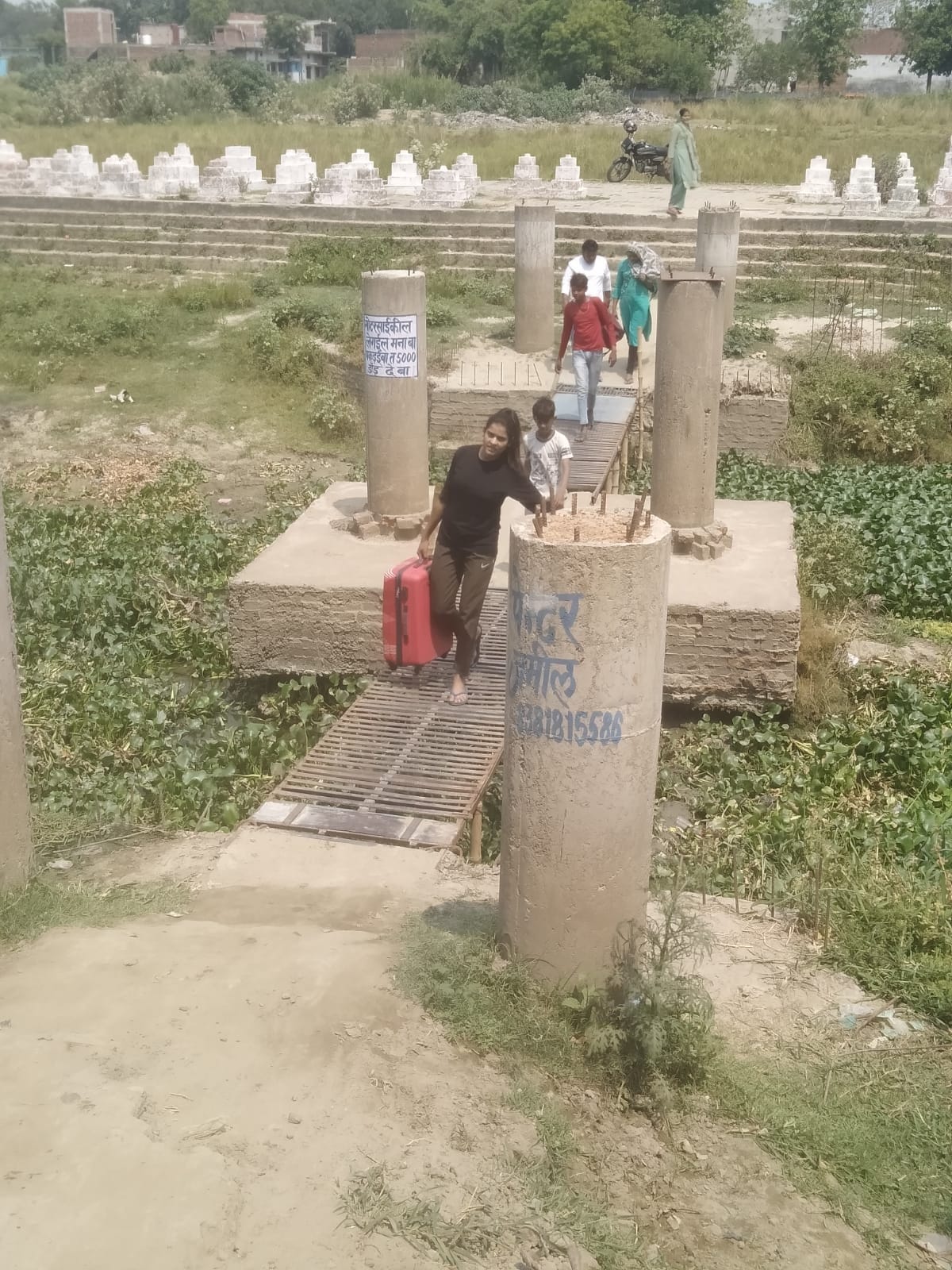 bridge hanging due to lack of money