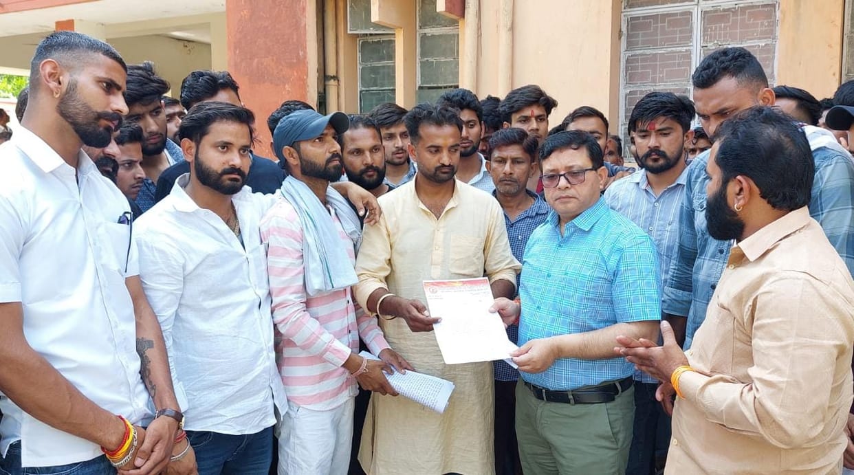 People of Rajput community protested against Gurjar Gaurav Yatra