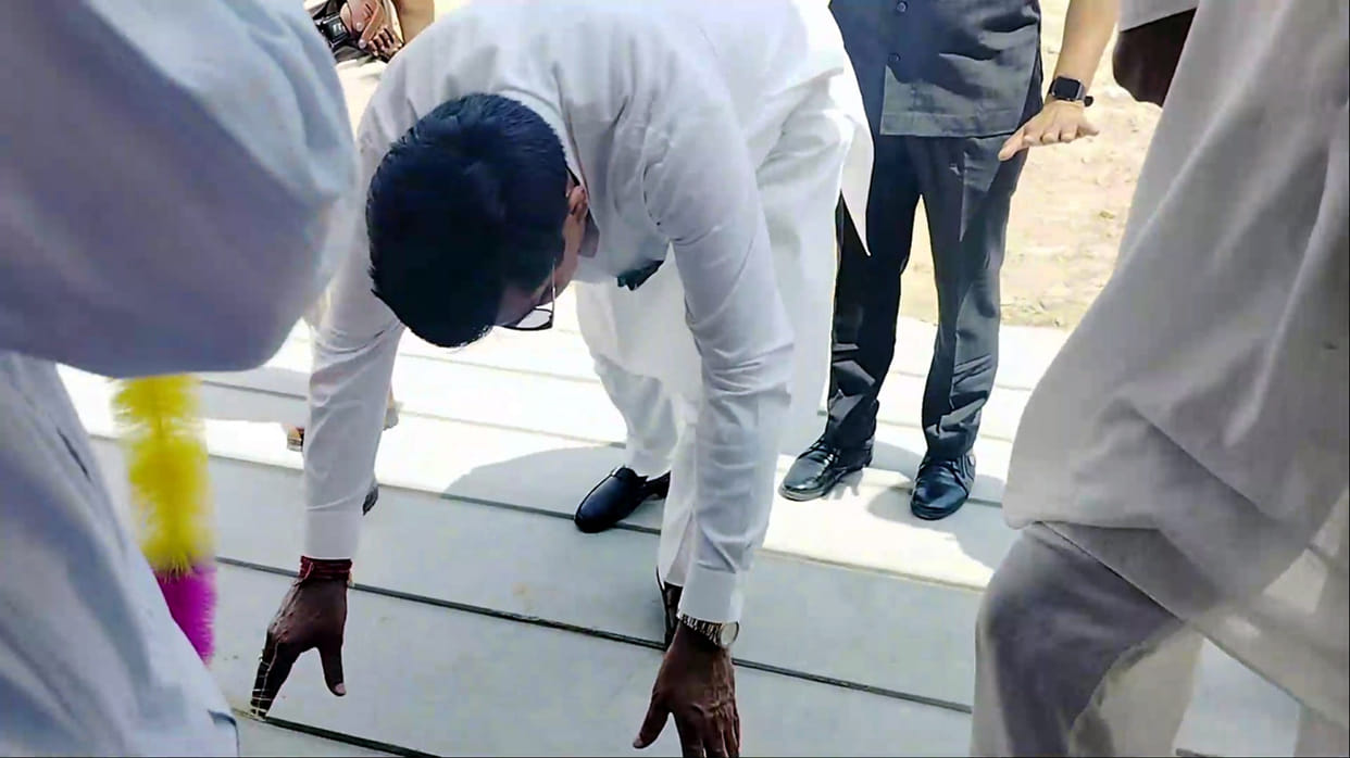 Panchayat Minister Devendra Babli reached the same school from where he did his initial studies