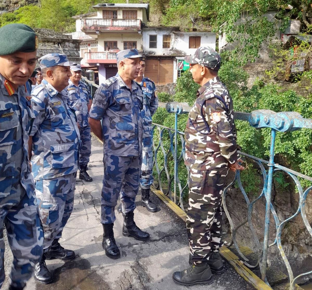 AIG of Nepal Armed Forces conducted border inspection